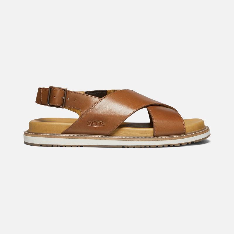 Keen Lana Cross Strap Trekkingsandalen Damen DE-39742 Tortoise Shell/Silver Birch - Keen Damenschuhe